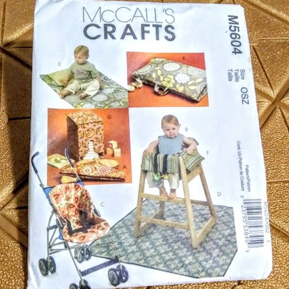 *McCALLS #M5409&M5604*SHOPPING BASKET & HIGH CHAIR COVER*SET OF 2*PRICE IS FIRM - Picture 6 of 9